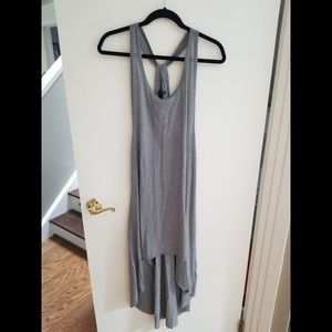Vans Simple Gray High-Low Midi Dress
